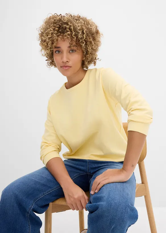 Sweatshirt med ekologisk bomull, bonprix