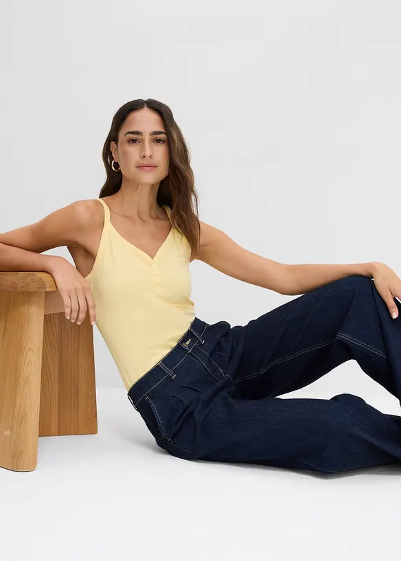 Linne med ekologisk bomull (2-pack), bonprix