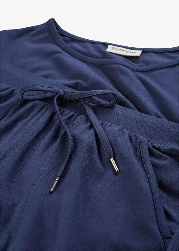 Topp och shorts i mjuk viskosmix (2 delar), bonprix