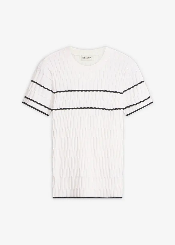 Tr&ouml;ja i bomullsmix, med korta &auml;rmar, bonprix