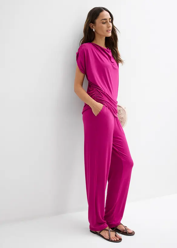 Topp och byxa (2 delar) av viskosmix, bonprix