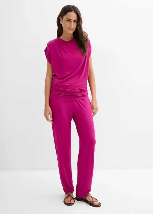 Topp och byxa (2 delar) av viskosmix, bonprix