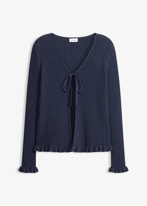 Cardigan i bomullsmix, bonprix