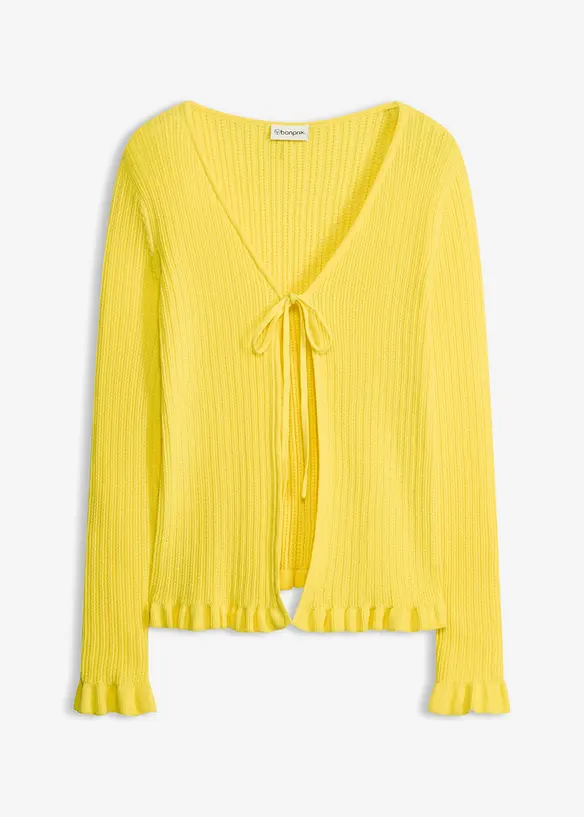 Cardigan i bomullsmix, bonprix