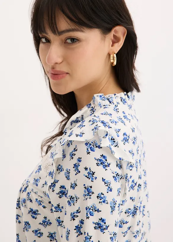 L&aring;ng&auml;rmad topp av viskosmix, bonprix