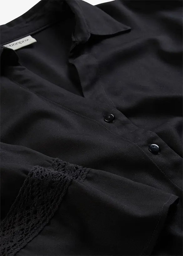 Blus i f&ouml;ljsam viskos, bonprix