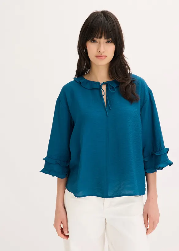 Blus av tunn viskosmix, bonprix