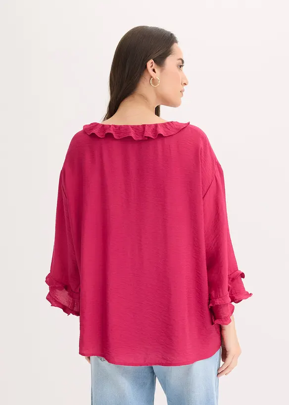 Blus av tunn viskosmix, bonprix