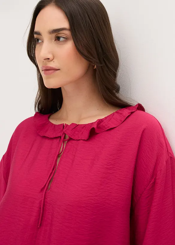 Blus av tunn viskosmix, bonprix