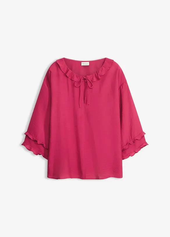 Blus av tunn viskosmix, bonprix