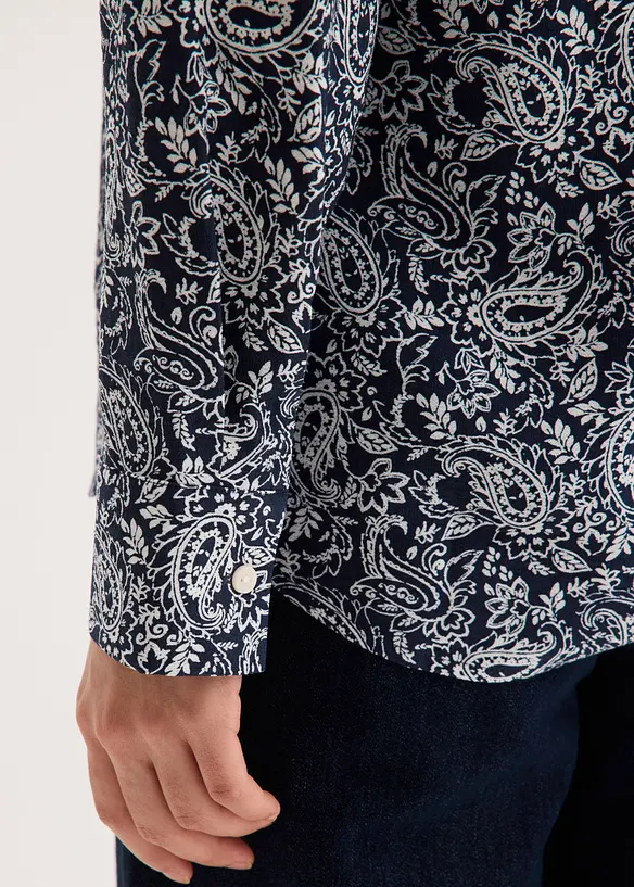 Blus av fintr&aring;dig viskosmix, bonprix