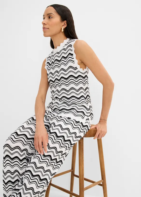 Stickad byxa, bonprix