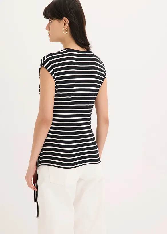 Topp med drapering, bonprix