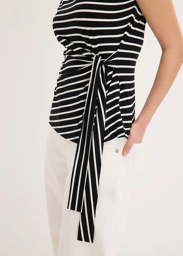 Topp med drapering, bonprix