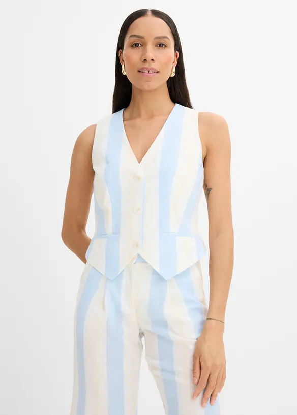 Kostymv&auml;st i linnestil, bonprix