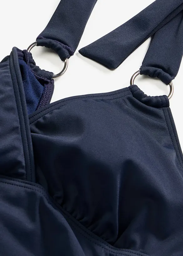 Baddr&auml;kt med halterneck och ringdetalj, bonprix