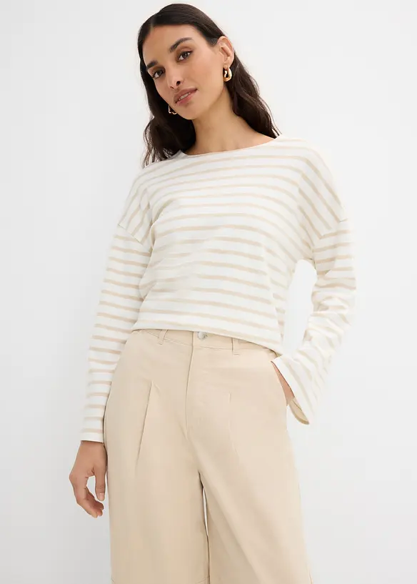 Culotter i tunn twill med ballongeffekt, bonprix