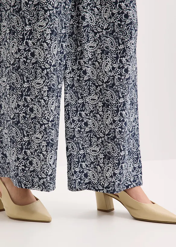 Vid dra p&aring;-byxa i viskosmix, bonprix