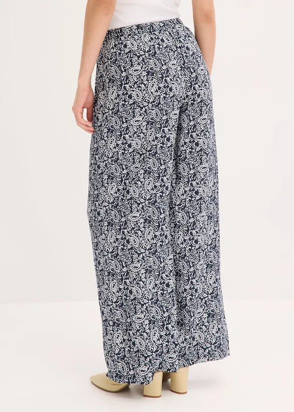 Vid dra p&aring;-byxa i viskosmix, bonprix