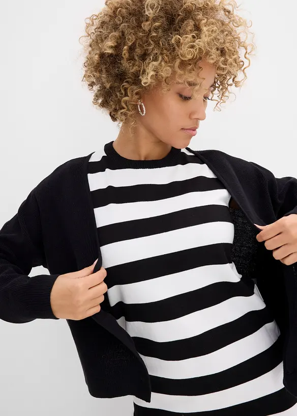 Stickad kl&auml;nning, bonprix