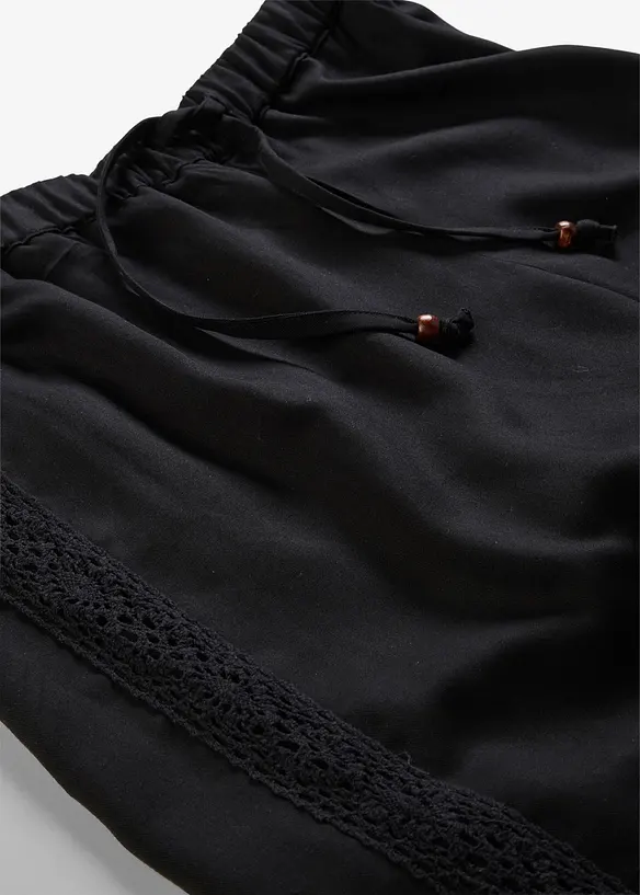 Ledig byxa av viskos med mjukt fall, bonprix