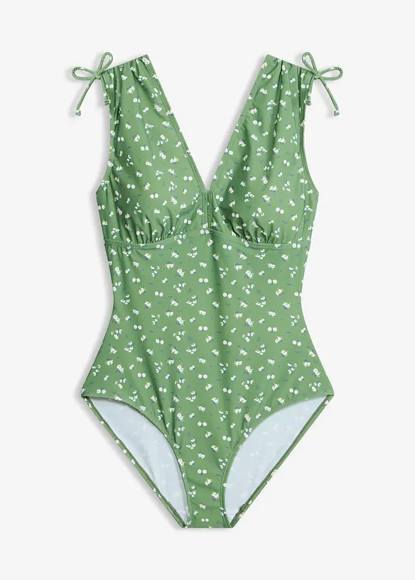 Baddr&auml;kt med l&auml;tt formande effekt och breda axelband, bonprix