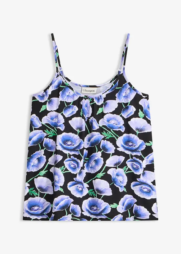 Linne av mjuk viskosmix, smala axelband, bonprix