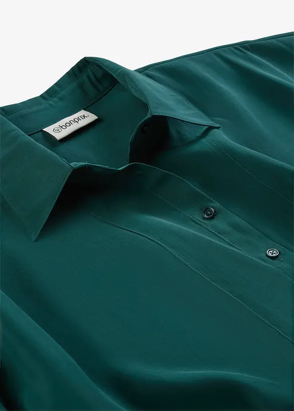 Blus i viskosmix med fladdermus&auml;rmar, bonprix