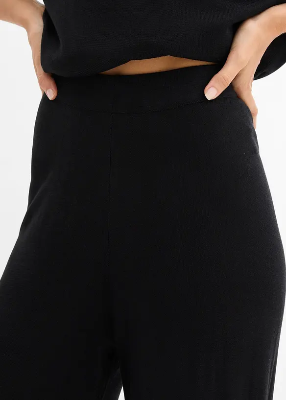 Finstickad byxa i bomullsblandning, bonprix