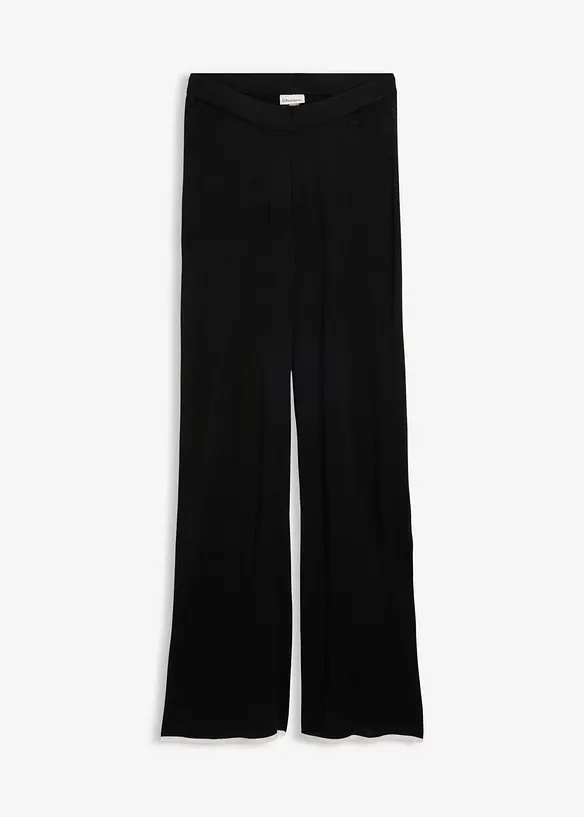 Finstickad byxa i bomullsblandning, bonprix