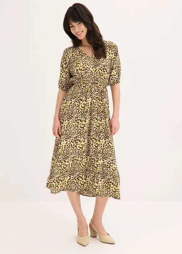 Midikl&auml;nning av viskos med mjukt fall, bonprix