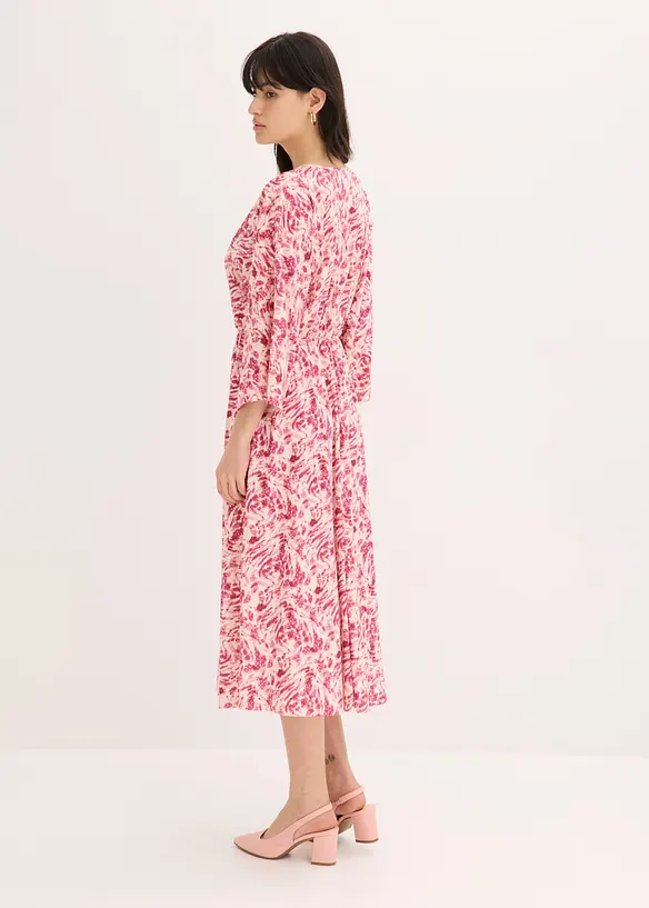 Jerseykl&auml;nning med spets, bonprix