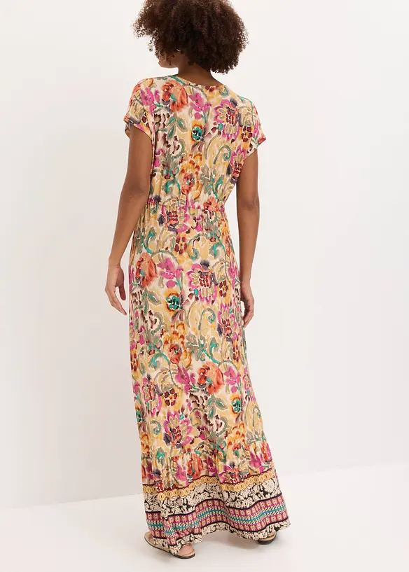 Jerseykl&auml;nning av mjuk viskosmix, bonprix