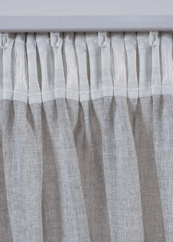 Gardin med linnelook (1-pack), bonprix