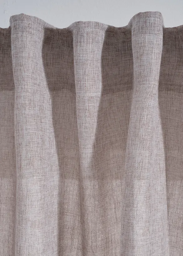 Gardin med linnelook (1-pack), bonprix