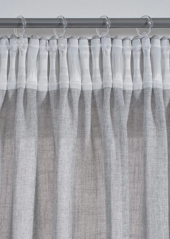 Gardin med linnelook (1-pack), bonprix