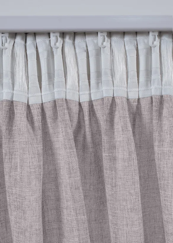 Gardin med linnelook (1-pack), bonprix
