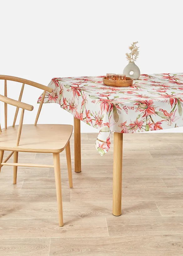 Blomm&ouml;nstrad bordsduk, vattenavvisande, bonprix