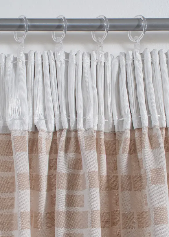 Jacquardgardin av ekologisk bomull (1-pack), bonprix