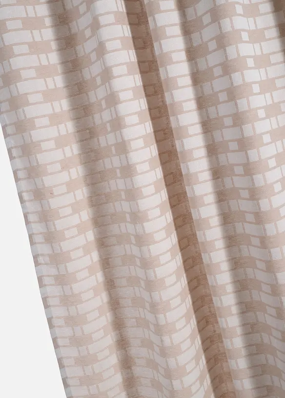 Jacquardgardin av ekologisk bomull (1-pack), bonprix