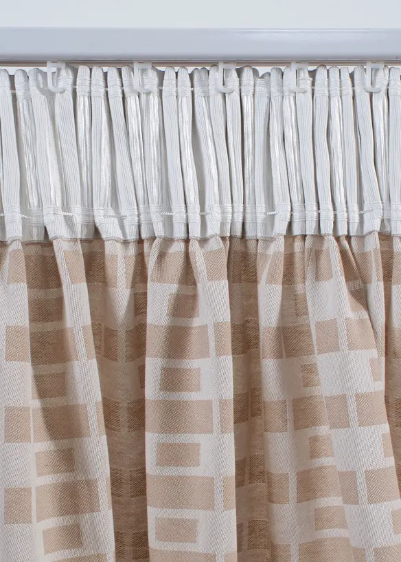 Jacquardgardin av ekologisk bomull (1-pack), bonprix