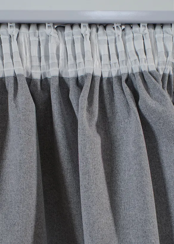 M&ouml;rkl&auml;ggande gardinl&auml;ngd med inv&auml;ndig bel&auml;ggning (1-pack), bonprix