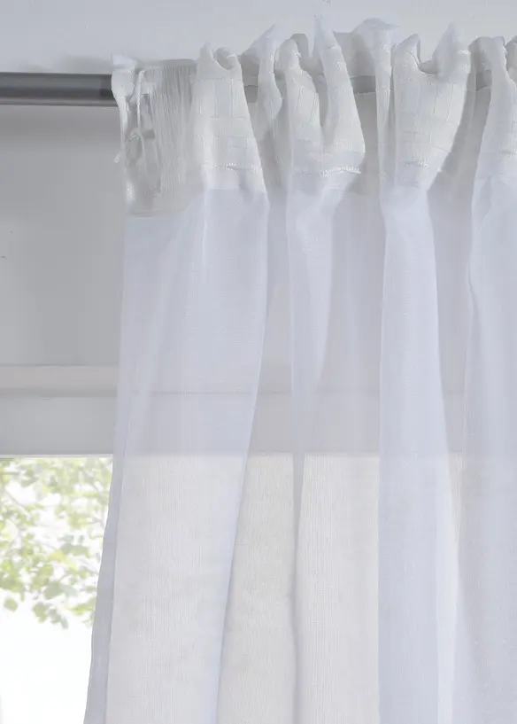 Gardin med fin struktur, m&aring;nga olika storlekar (1-pack), bonprix