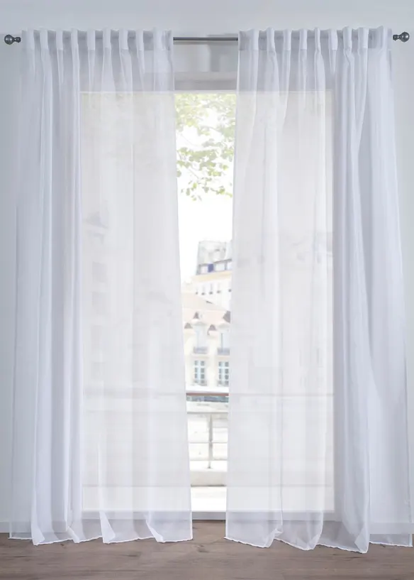 Gardin med fin struktur, m&aring;nga olika storlekar (1-pack), bonprix