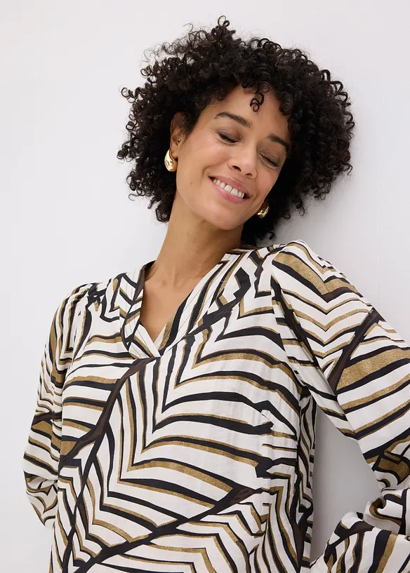 Tunika med dekorativa s&ouml;mmar, bonprix