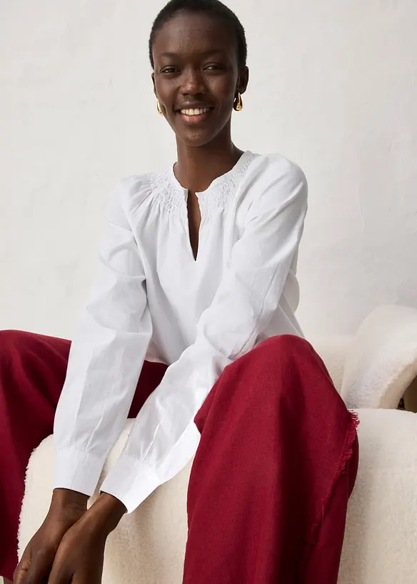 Tunika med sidenandel, bonprix