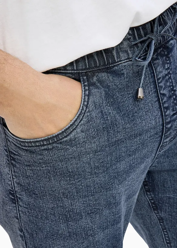 Tunna dra p&aring;-jeans, Relaxed Fit, Straight, bonprix