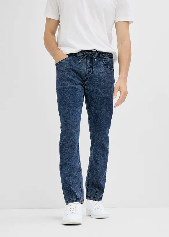 Tunna dra p&aring;-jeans, Relaxed Fit, Straight, bonprix
