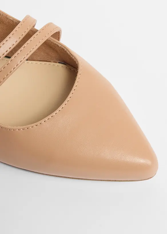 Ballerinaskor med slingback fr&aring;n Marco Tozzi, Marco Tozzi