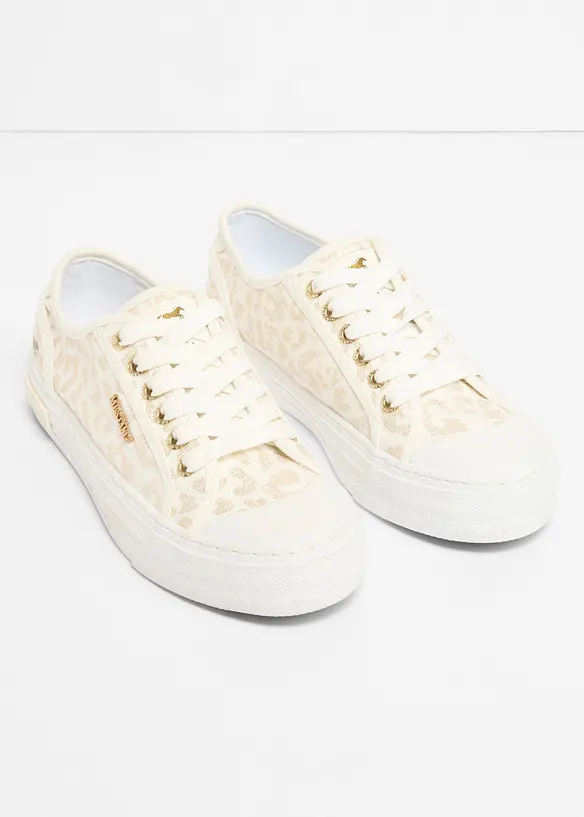 Mustang-sneakers med vilddjursm&ouml;nster, Mustang